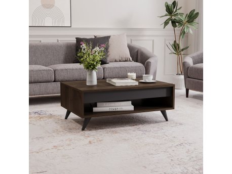 HANAH HOME Sto za kafu Century Walnut