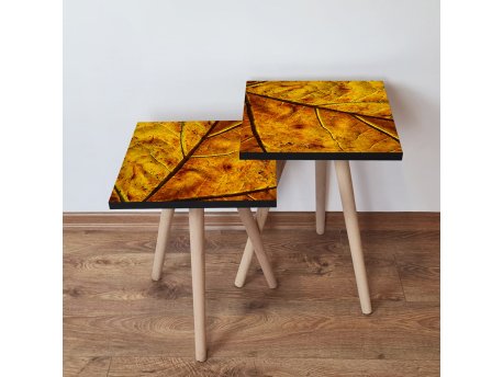 HANAH HOME Set 2 stočića 2Shp105 Mustard