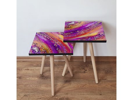 HANAH HOME Set 2 stočića 2Shp108 Multicolor