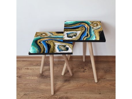 HANAH HOME Set 2 stočića 2Shp110 Multicolor