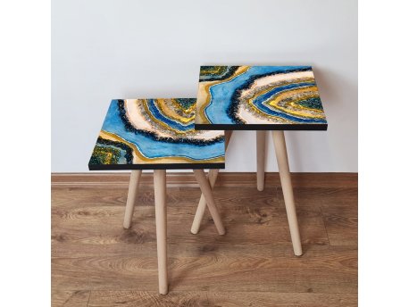 HANAH HOME Set 2 stočića 2Shp112 Multicolor