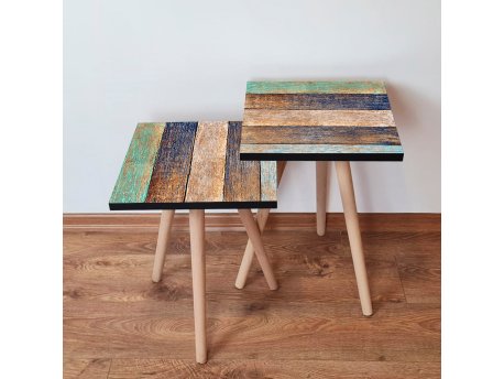 HANAH HOME Set 2 stočića 2Shp115 Green
