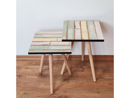 HANAH HOME Set 2 stočića 2Shp117 Green