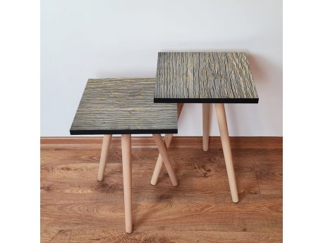 HANAH HOME Set 2 stočića 2Shp126 Grey