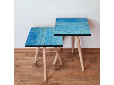 HANAH HOME Set 2 stočića 2Shp129 Blue