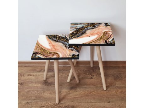 HANAH HOME Set 2 stočića 2Shp147 Multicolor