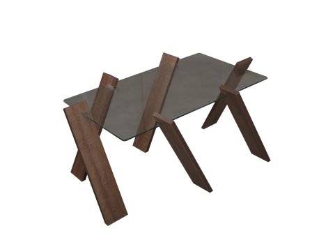 HANAH HOME Sto za kafu Roman Maxi Dark Hrast