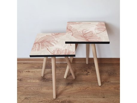 HANAH HOME Set 2 stočića 2Shp188 Beige