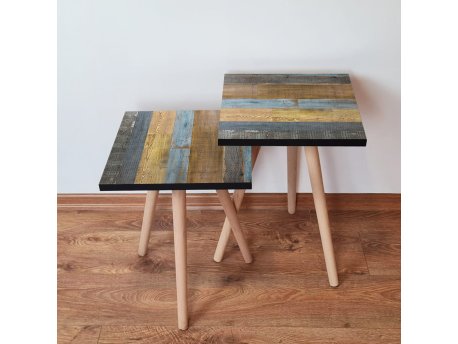 HANAH HOME Set 2 stočića 2Shp2 Brown