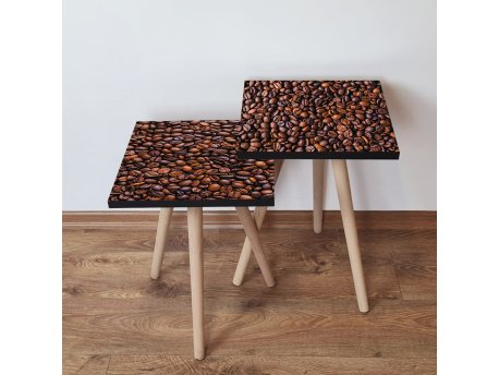 HANAH HOME Set 2 stočića 2Shp226 Brown