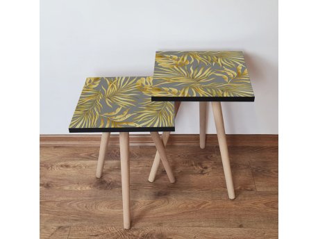 HANAH HOME Set 2 stočića 2Shp237 Yellow