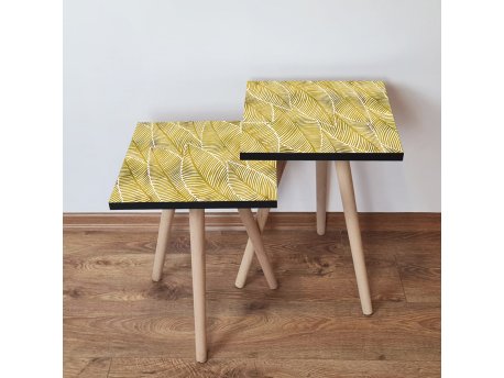 HANAH HOME Set 2 stočića 2Shp239 Yellow