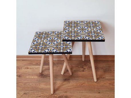 HANAH HOME Set 2 stočića 2Shp24 Navy Blue