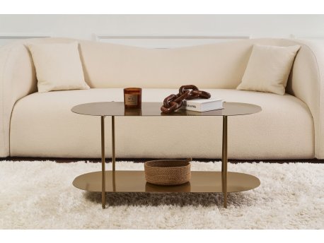 HANAH HOME Sto za kafu Shb 014 A Zlatna boja