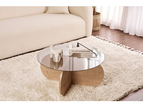 HANAH HOME Sto za kafu Aeris Sapphire Hrast Fume