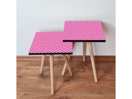 HANAH HOME Set 2 stočića 2Shp242 Fuchsia