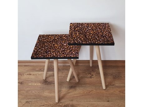 HANAH HOME Set 2 stočića 2Shp244 Brown