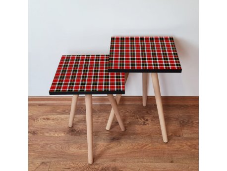 HANAH HOME Set 2 stočića 2Shp246 Red