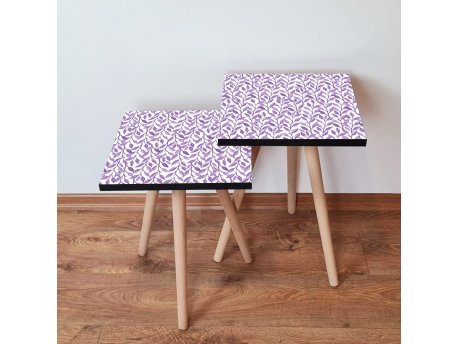 HANAH HOME Set 2 stočića 2Shp247 Purple