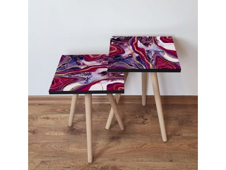 HANAH HOME Set 2 stočića 2Shp249 Multicolor