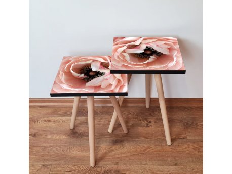 HANAH HOME Set 2 stočića 2Shp251 Salmon