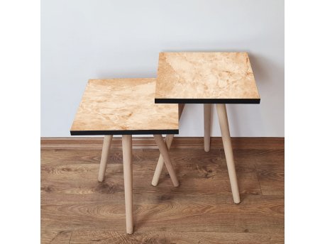 HANAH HOME Set 2 stočića 2Shp254 Beige