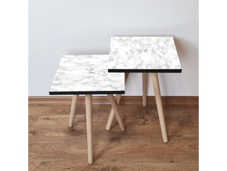 HANAH HOME Set 2 stočića 2Shp255 White