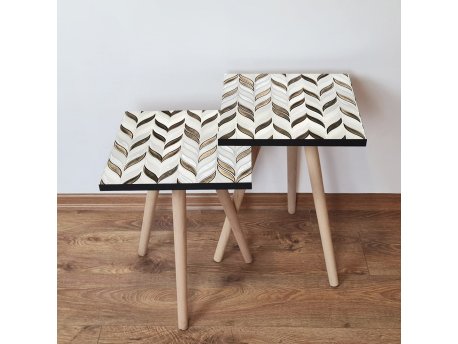 HANAH HOME Set 2 stočića 2Shp268 White