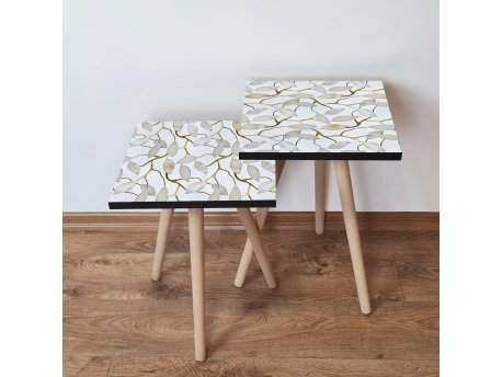 HANAH HOME Set 2 stočića 2Shp270 White