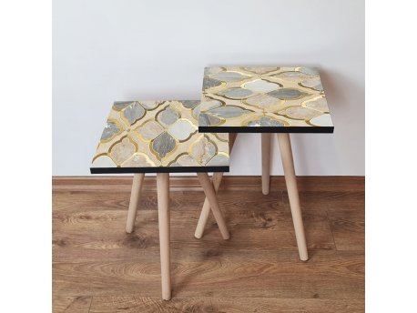 HANAH HOME Set 2 stočića 2Shp271 Beige