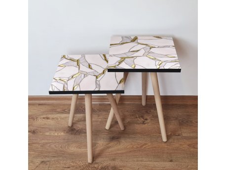 HANAH HOME Set 2 stočića 2Shp272 White