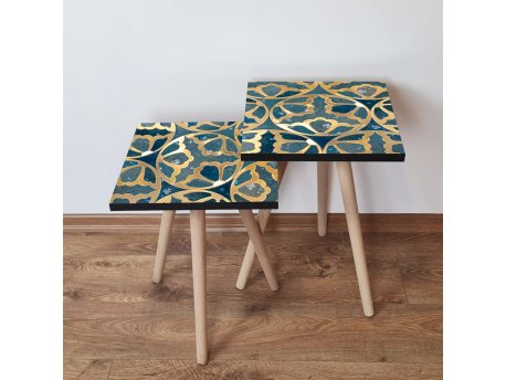 HANAH HOME Set 2 stočića 2Shp274 Navy Blue
