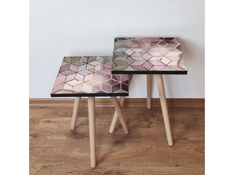 HANAH HOME Set 2 stočića 2Shp275 Multicolor