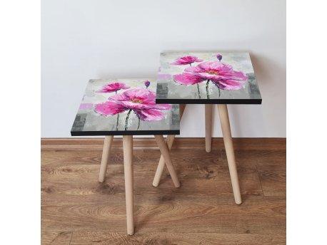 HANAH HOME Set 2 stočića 2Shp298 Pink