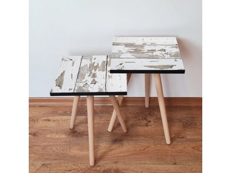 HANAH HOME Set 2 stočića 2Shp3 White