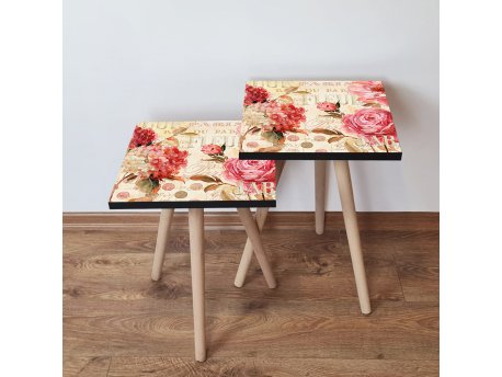 HANAH HOME Set 2 stočića 2Shp306 Multicolor