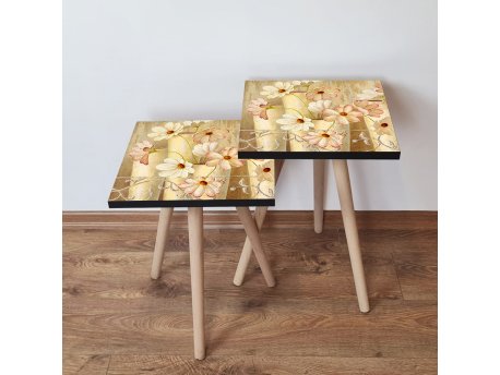 HANAH HOME Set 2 stočića 2Shp309 Cream