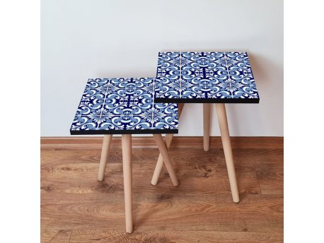 HANAH HOME Set 2 stočića 2Shp31 Navy Blue