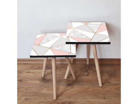 HANAH HOME Set 2 stočića 2Shp318 Pink