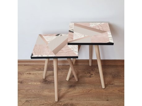 HANAH HOME Set 2 stočića 2Shp320 Pink