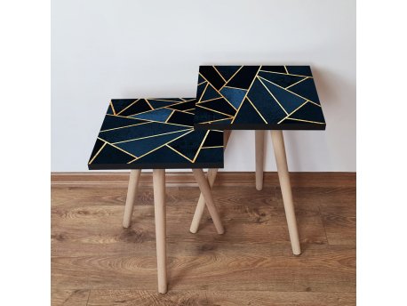 HANAH HOME Set 2 stočića 2Shp321 Navy Blue