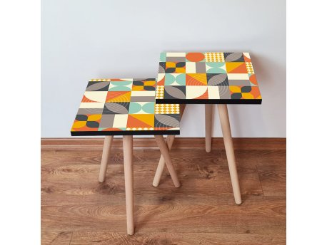 HANAH HOME Set 2 stočića 2Shp322 Multicolor