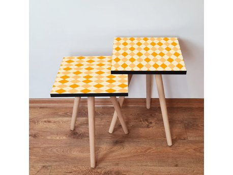HANAH HOME Set 2 stočića 2Shp326 Orange