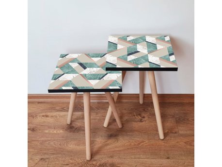 HANAH HOME Set 2 stočića 2Shp330 Multicolor