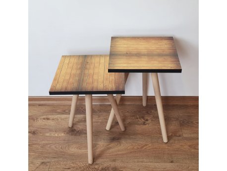 HANAH HOME Set 2 stočića 2Shp331 Camel