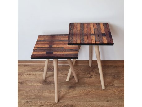 HANAH HOME Set 2 stočića 2Shp332 Camel