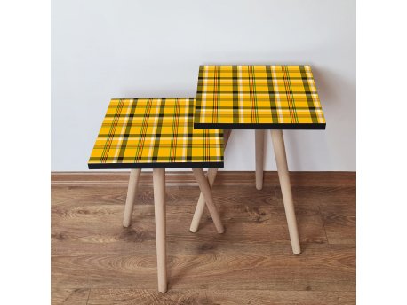 HANAH HOME Set 2 stočića 2Shp336 Mustard