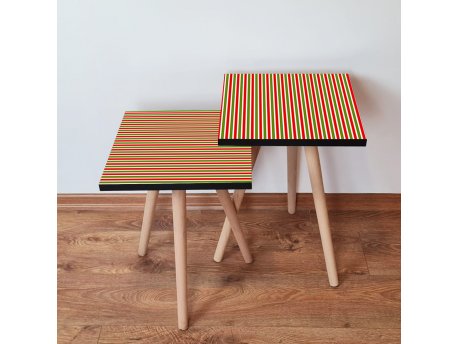 HANAH HOME Set 2 stočića 2Shp338 Red