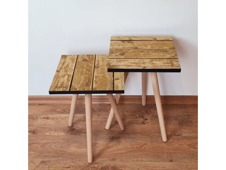 HANAH HOME Set 2 stočića 2Shp348 Camel