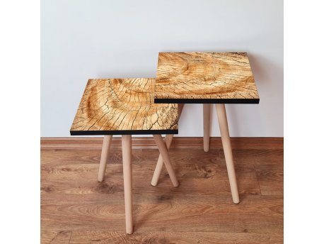 HANAH HOME Set 2 stočića 2Shp351 Camel